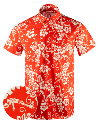 The Aloha (Red/White) Button Down