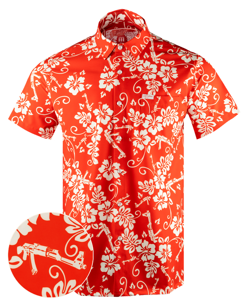 The Aloha (Red/White) Button Down – Retro