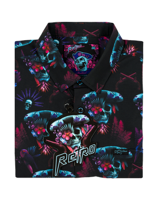 Black Beard Button Down