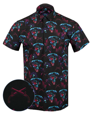 Black Beard Button Down