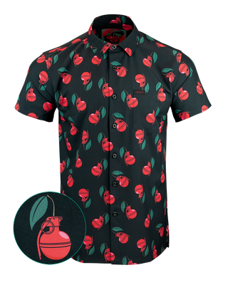 Cherry Bomb Button Down
