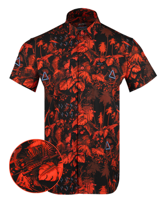 Get To The Chopper (Red) Button Down