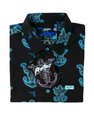 Glocktopus (Black/Cyan) Button Down