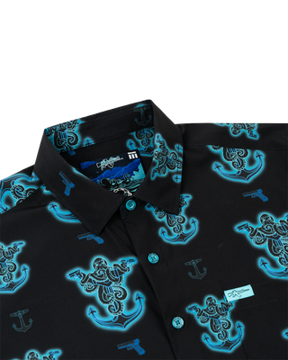 Glocktopus (Black/Cyan) Button Down
