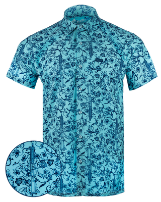 Gray Man (Blue) Button Down