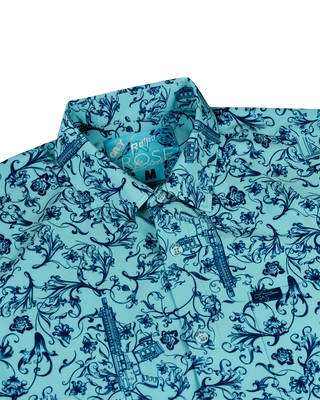 Gray Man (Blue) Button Down