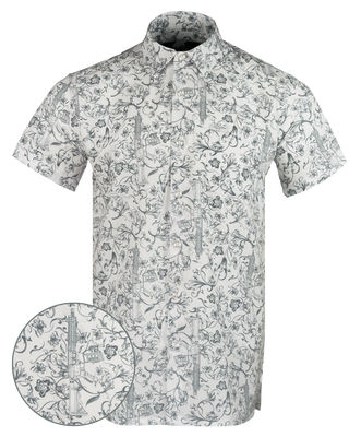 Gray Man (White) Button Down