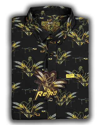 Le Cock V2 (Black/Gold) Button Down