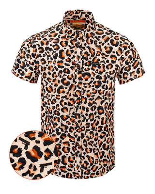 Leopard Button Down