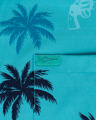 Retro City (Blue) Button Down