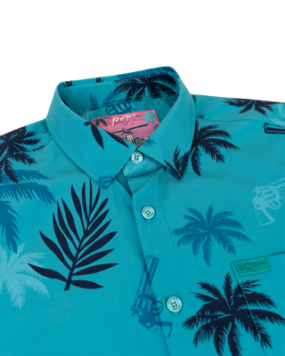 Retro City (Blue) Button Down