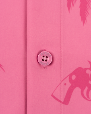 Retro City (Pink) Button Down
