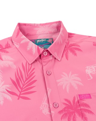 Retro City (Pink) Button Down