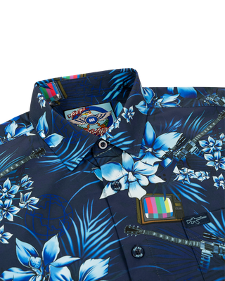 Retro World Button Down