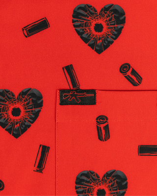 Shattered (Red) Button Down