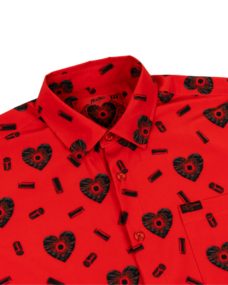 Shattered (Red) Button Down