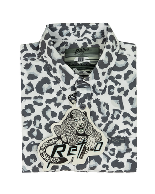 Snow Leopard Button Down