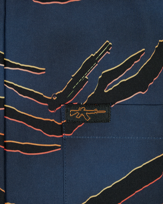 Tiger (Black) Button Down