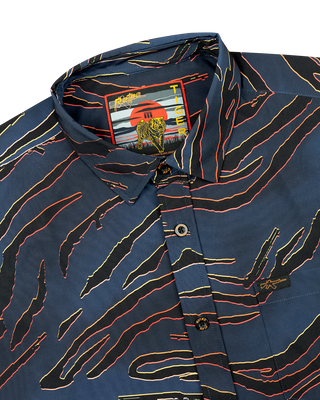 Tiger (Black) Button Down