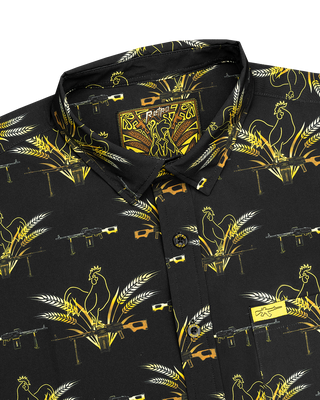 Le Cock V2 (Black/Gold) Button Down