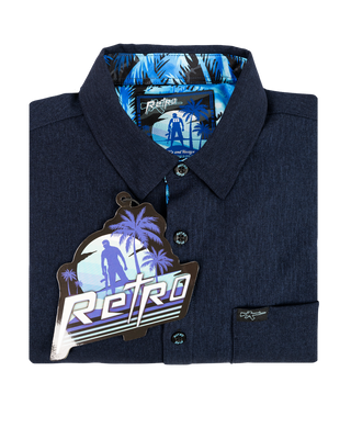 AK's and Vacays (Navy) Dress Shirt