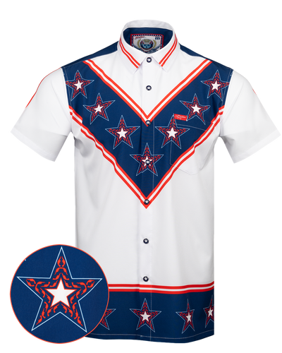 American Daredevil Button Down (Pearl Snaps)