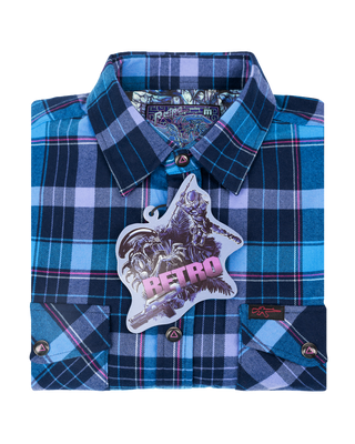 Alien vs Predator (Blue) Flannel