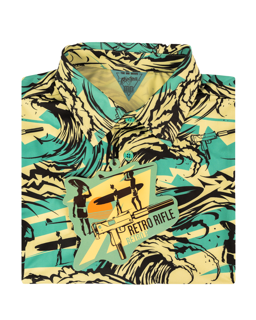 Retro Rifle - Men's Polo Shirt - Big Wave