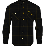 Blackout Hawaiian Flannel (Gold Hardware)