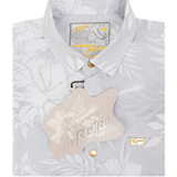 Whiteout Hawaiian Button Down (Gold Hardware)