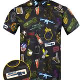Bombs Away Button Down