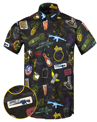 Bombs Away Button Down