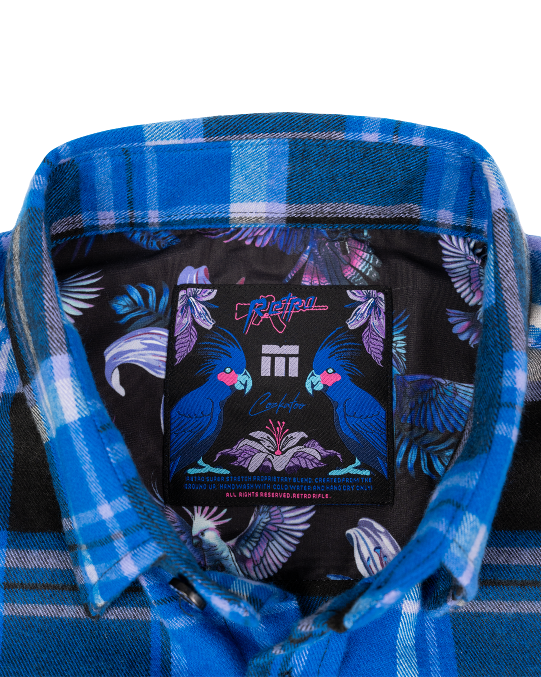 Retro - Men's Flannel - Cockatoo