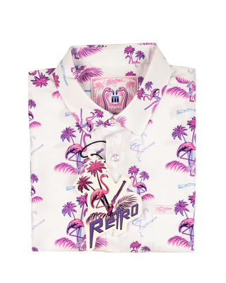 Da Flamingo V3 (White) Button Down