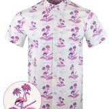 Da Flamingo V3 (White) Button Down