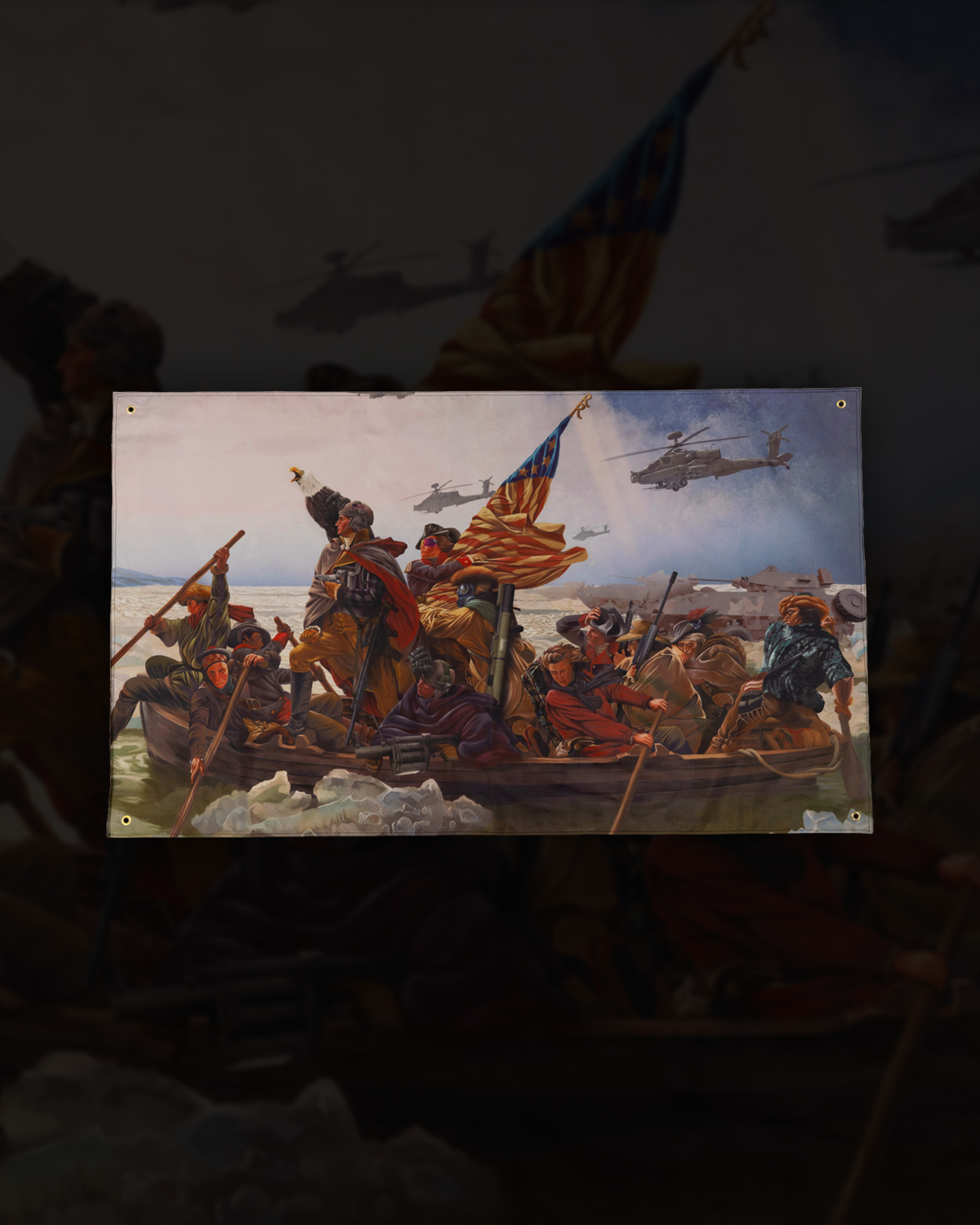 The Delaware Flag – Retro Rifle