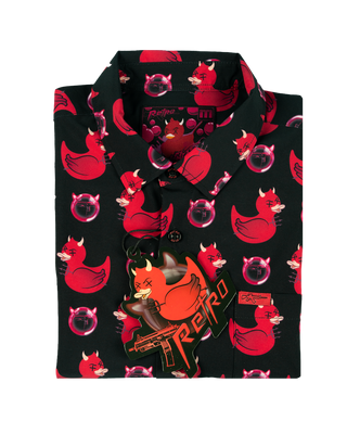 Devil Duck (Black) Button Down