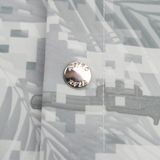Digital Mirage (White) Button Down (Metal Hardware & Snaps)