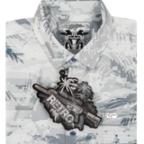 Digital Mirage (White) Button Down (Metal Hardware & Snaps)