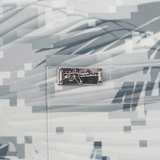 Digital Mirage (White) Button Down (Metal Hardware & Snaps)