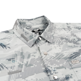 Digital Mirage (White) Button Down (Metal Hardware & Snaps)