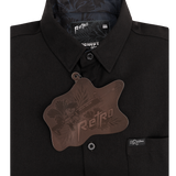 Blackout Hawaiian (Black) Dress Shirt
