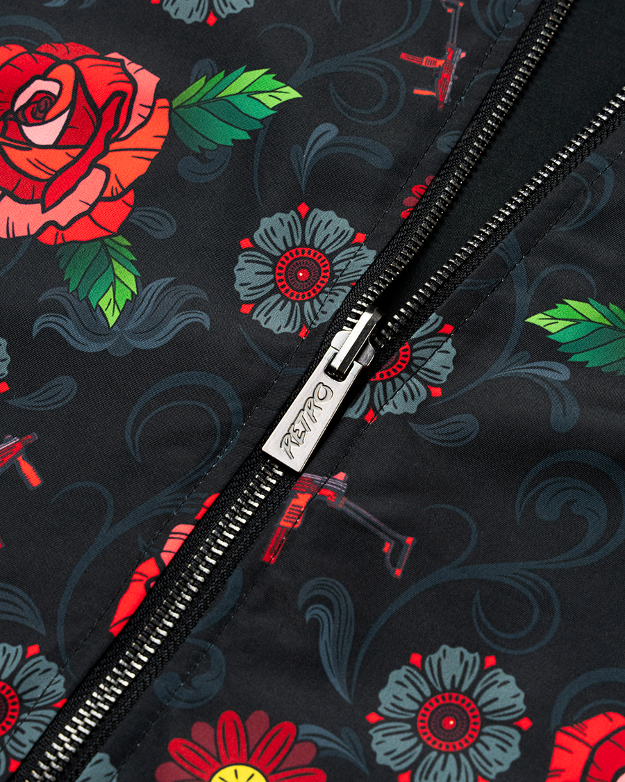 Retro Rifle - Men's Reversible Bomber Jacket - Fiesta
