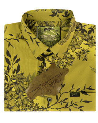 Floral Drab Button Down