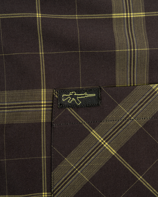 Floral Drab (Plaid) Button Down (Pearl Snaps)