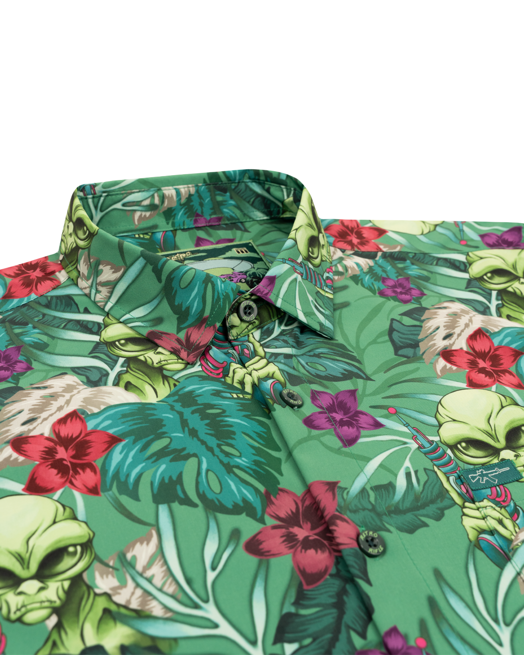 Retro Rifle - Men's Button Down - Huckleberry
