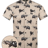 Fur Missile Button Down
