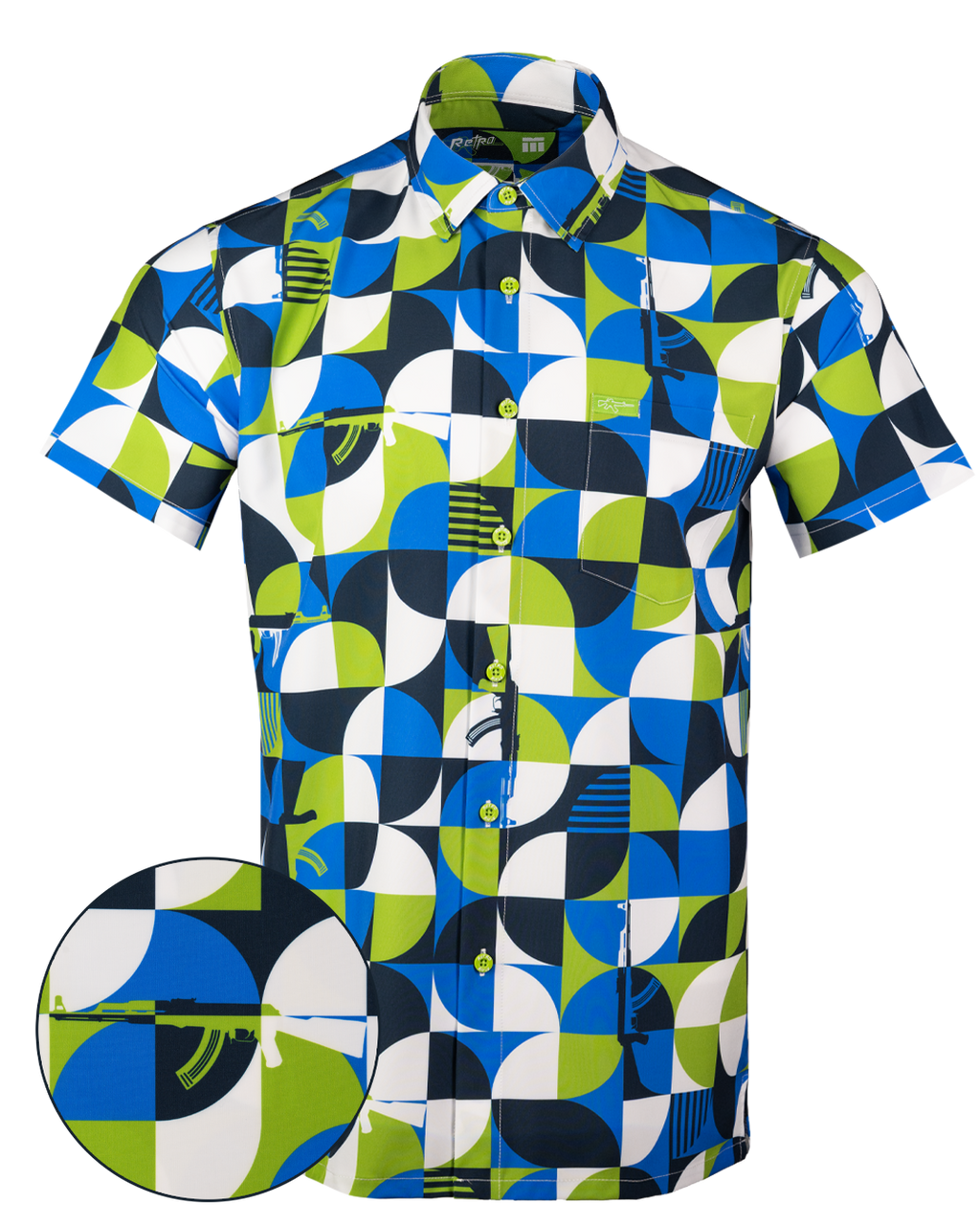 Retro - Men's Button Down - Geo