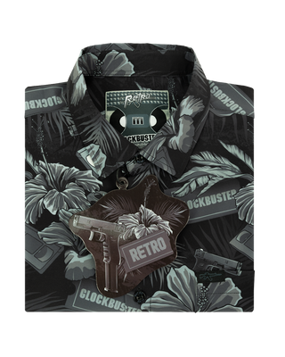 Glockbuster (Black) Button Down