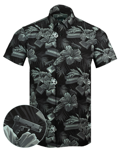 Glockbuster (Black) Button Down